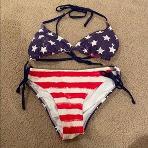 Red White and Blue Bikini